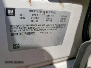 2010 Cadillac CTS Luxury z VIN 1G6DE5EG7A0126205, wystawiony jako Copart lot #57298035 z przebiegiem 168 822 mil mil oraz Szkoda całkowita • Salvage title. Historia ofert i sprzedaży dostępna na DreamBid. Obrazek 12.