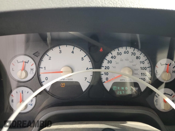 2008 Dodge 1500 SLT with VIN 1D7HU18268S601194, listed as a Copart auction lot 54529015 with 257,160 mi miles and Salvage Title. Bid and sale history available at DreamBid. Image 9.