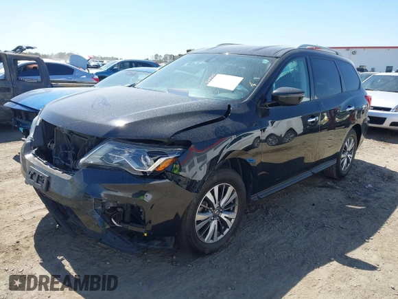 2018 Nissan Pathfinder SV with VIN 5N1DR2MNXJC629365, listed as a IAAI auction lot 41903187 with 120,730 mi miles. Bid and sale history available at carsss.com. Image 2.