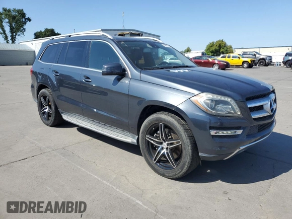 2014 Mercedes-Benz GL 450 with VIN 4JGDF7CE1EA278029, listed as a Copart auction lot 55501885 with 143,250 mi miles and Salvage title. Bid and sale history available at DreamBid. Image 4.