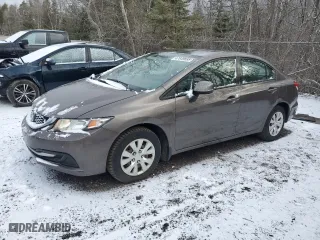 2013 Honda Civic Sdn LX with VIN 2HGFB2F48DH020946, listed as a Copart auction lot 47649695 with 214,561 mi miles and Clean Title. Bid and sale history available at carsss.com. Image 1.