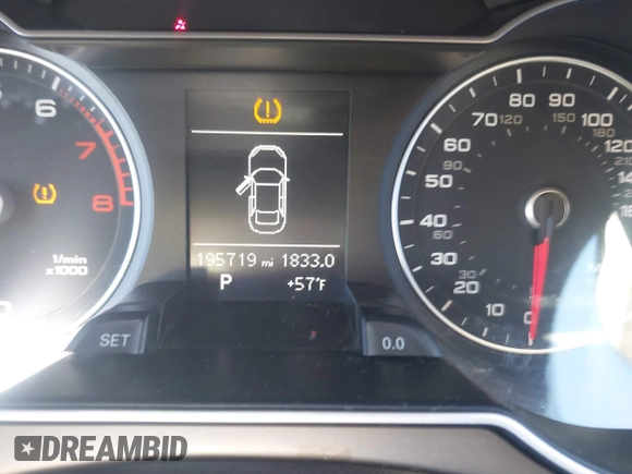 2013 Audi A4 Premium with VIN WAUAFAFL2DN049345, listed as a IAAI auction lot 41731822 with 195,719 mi miles. Bid and sale history available at carsss.com. Image 15.