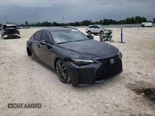 2024 Lexus IS 350 F Sport with VIN JTHGZ1B29R5079076, listed as a Copart auction lot 55539765 with 15,778 mi miles and Salvage title. Bid and sale history available at DreamBid. Image 14.