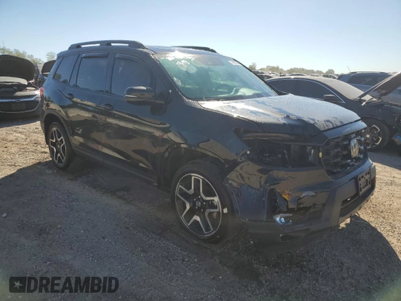 2023 Honda Passport Elite with VIN 5FNYF8H03PB013776, listed as a Copart auction lot 74493744 with 0 mi miles and Salvage Title. Bid and sale history available at carsss.com. Image 4.