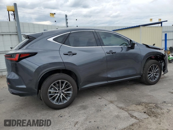 2022 Lexus NX 350h with VIN JTJAKCEZ0N5001874, listed as a Copart auction lot 58402925 with 21,016 mi miles and Salvage title. Bid and sale history available at DreamBid. Image 3.