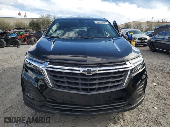 2022 Chevrolet Equinox LS with VIN 2GNAXHEVXN6119294, listed as a Copart auction lot 51956075 with 34,320 mi miles and Salvage title. Bid and sale history available at DreamBid. Image 5.