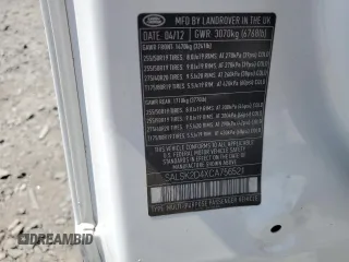 2012 Land Rover Range Rover Sport HSE Lux с VIN SALSK2D4XCA756521, выставлен на аукционе Copart как лот 64969925 с пробегом 137 654 миль миль и Списание • Salvage title. История ставок и продаж доступна на DreamBid. Изображение 13.