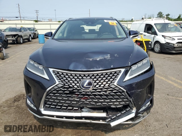 2020 Lexus RX 450h with VIN 2T2JGMDA0LC053815, listed as a Copart auction lot 58234665 with 48,002 mi miles and Salvage title. Bid and sale history available at DreamBid. Image 5.