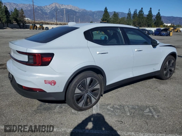 2024 Polestar 2 z VIN YSMFD3KA7RL216675, wystawiony jako Copart lot #88307095 z przebiegiem 5 500 mil mil oraz Szkoda całkowita • Salvage title. Historia ofert i sprzedaży dostępna na DreamBid. Obrazek 3.