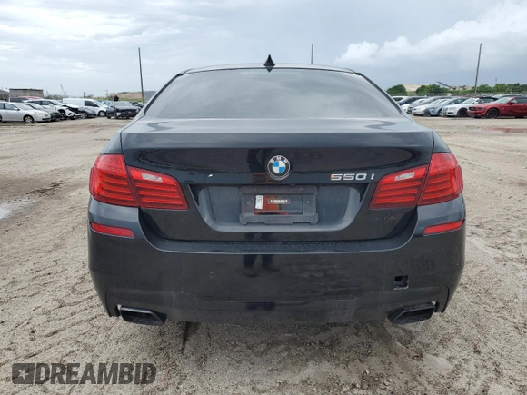 2016 BMW 5 Series 550i with VIN WBAKN9C50GD962143, listed as a Copart auction lot 59698315 with 108,016 mi miles and Clean title. Bid and sale history available at DreamBid. Image 6.