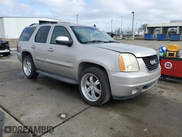 2007 GMC Yukon SLT with VIN 1GKFK130X7R106388, listed as a Copart auction lot 86125434 with 144,528 mi miles and Salvage Title. Bid and sale history available at carsss.com. Image 4.