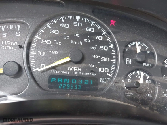 2001 Chevrolet Tahoe LS with VIN 1GNEK13T11R167502, listed as a IAAI auction lot 41798564 with 229,633 mi miles. Bid and sale history available at carsss.com. Image 7.