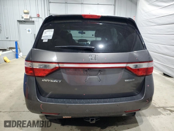 2013 Honda Odyssey Touring with VIN 5FNRL5H91DB024040, listed as a Copart auction lot 57241615 with 163,788 mi miles and Salvage title. Bid and sale history available at DreamBid. Image 6.