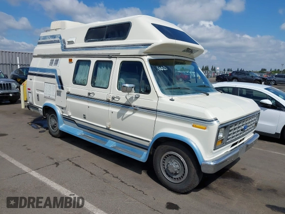 1991 Ford Econoline Cargo with VIN 1FDGS24H5MHB29665, listed as a IAAI auction lot 42136723 with 94,232 mi miles and . Bid and sale history available at DreamBid. Image 1.