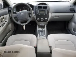 2009 Kia Spectra EX with VIN KNAFE221195626490, listed as a Copart auction lot 80804683 with 81,126 mi miles and Clean Title. Bid and sale history available at carsss.com. Image 8.