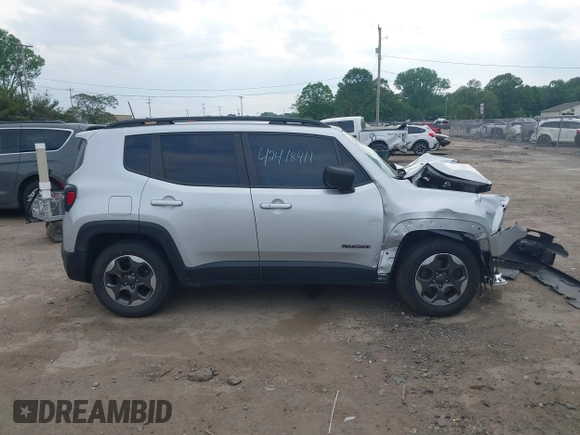 2017 Jeep Renegade Sport с VIN ZACCJAAB9HPE50588, выставлен на аукционе IAAI как лот 42418411 с пробегом 112 096 миль миль и . История ставок и продаж доступна на DreamBid. Изображение 12.