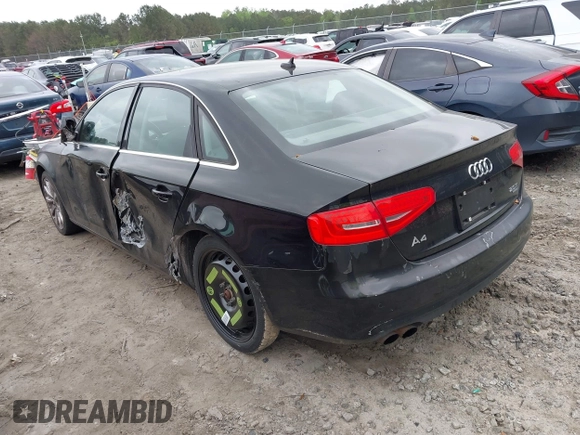2013 Audi A4 Premium Plus with VIN WAUFFAFL3DN050221, listed as a IAAI auction lot 41949533 with 173,250 mi miles. Bid and sale history available at carsss.com. Image 3.