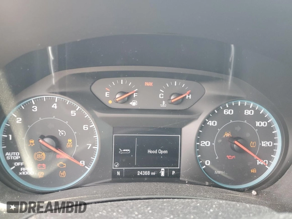 2021 Chevrolet Equinox LS z VIN 3GNAXHEV6MS128087, wystawiony jako Copart lot #55735225 z przebiegiem 24 368 mil mil oraz Szkoda całkowita • Salvage title. Historia ofert i sprzedaży dostępna na DreamBid. Obrazek 9.
