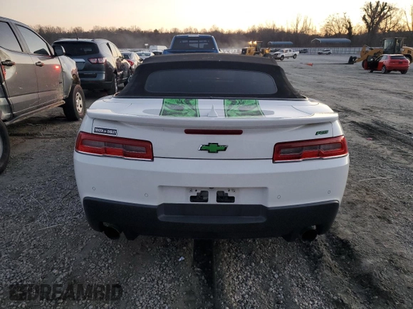 2014 Chevrolet Camaro LT z VIN 2G1FC3D34E9198935, wystawiony jako Copart lot #48108225 z przebiegiem 122 477 mil mil oraz Szkoda całkowita • Salvage title. Historia ofert i sprzedaży dostępna na DreamBid. Obrazek 6.