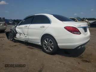 2017 Mercedes-Benz C 300 with VIN 55SWF4KB2HU220007, listed as a Copart auction lot 60615465 with 50,630 mi miles and Salvage title. Bid and sale history available at DreamBid. Image 2.