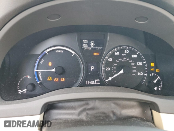 2013 Lexus RX 450h with VIN JTJBC1BA6D2064529, listed as a Copart auction lot 53919315 with 234,055 mi miles and Clean Title. Bid and sale history available at DreamBid. Image 9.