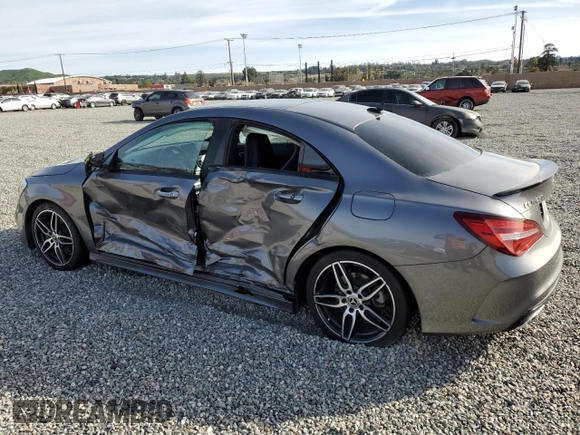 2018 Mercedes-Benz CLA with VIN WDDSJ4EB4JN697237, listed as a Copart auction lot 41661953 with 46,127 mi miles. Bid and sale history available at carsss.com. Image 2.