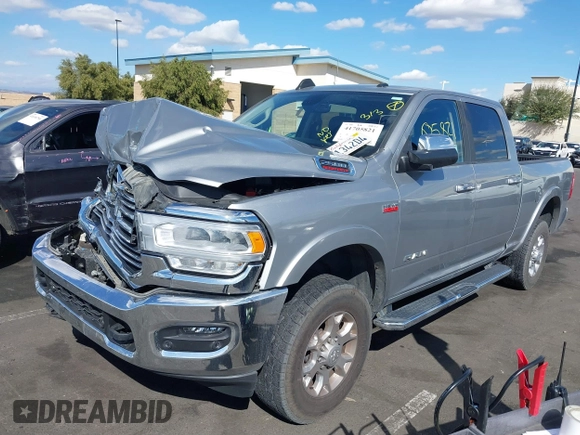 2022 Ram 2500 Laramie with VIN 3C6UR5FJ8NG386875, listed as a IAAI auction lot 41705821 with 44,167 mi miles. Bid and sale history available at carsss.com. Image 19.