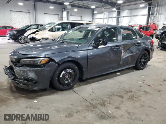2023 Honda Civic Sport z VIN 2HGFE2F58PH543002, wystawiony jako Copart lot #53985065 z przebiegiem 11 015 mil mil oraz Szkoda całkowita • Salvage title. Historia ofert i sprzedaży dostępna na DreamBid. Obrazek 1.