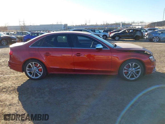 2014 Audi S4 Premium Plus with VIN WAUDGAFL3EA078839, listed as a IAAI auction lot 41428351 with 55,582 mi miles. Bid and sale history available at carsss.com. Image 13.