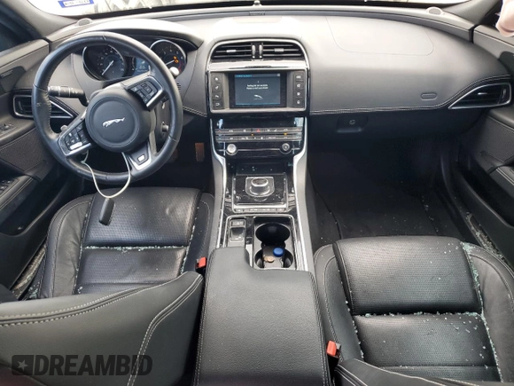 2018 Jaguar XE with VIN SAJAF4FX0JCP33858, listed as a Copart auction lot 54873844 with 46,402 mi miles and Salvage Title. Bid and sale history available at DreamBid. Image 8.