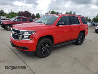 2017 Chevrolet Tahoe LT with VIN 1GNSKBKC5HR213868, listed as a Copart auction lot 58184475 with 104,179 mi miles and Salvage title. Bid and sale history available at DreamBid. Image 1.
