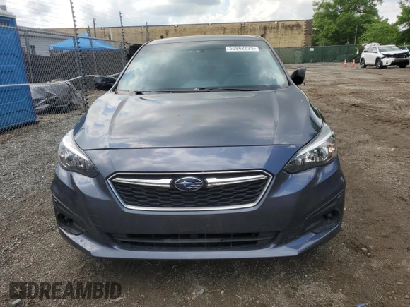 2017 Subaru Impreza with VIN 4S3GKAA63H3605951, listed as a Copart auction lot 55962625 with Not provided miles and Salvage title. Bid and sale history available at DreamBid. Image 5.