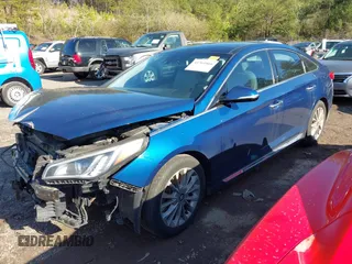 2015 Hyundai Sonata 2.4L Sport with VIN 5NPE34AF9FH018371, listed as a IAAI auction lot 41761866 with 248,069 mi miles. Bid and sale history available at carsss.com. Image 2.
