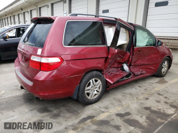 2006 Honda Odyssey EX z VIN 5FNRL38436B058444, wystawiony jako Copart lot #70381084 z przebiegiem 181 928 mil mil oraz Szkoda całkowita • Salvage title. Historia ofert i sprzedaży dostępna na DreamBid. Obrazek 3.
