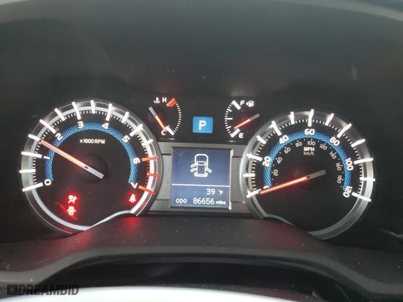 2018 Toyota 4Runner SR5 with VIN JTEZU5JR1J5180904, listed as a Copart auction lot 89168265 with 86,656 mi miles and Salvage Title. Bid and sale history available at carsss.com. Image 9.