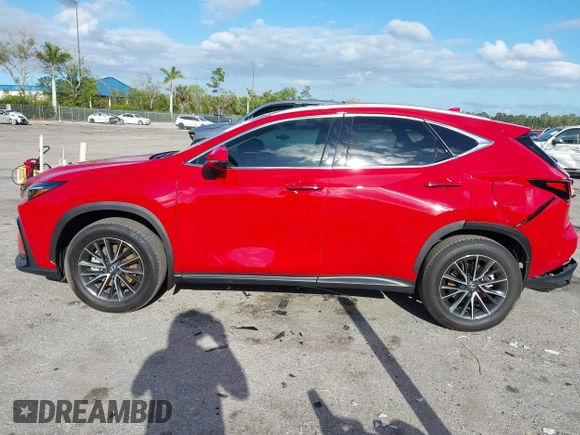 2025 Lexus NX with VIN 2T2ADCAZ8SC018984, listed as a IAAI auction lot 41641184 with 14,489 mi miles. Bid and sale history available at carsss.com. Image 15.