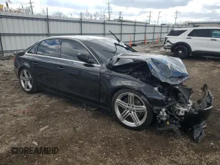 2013 Audi A4 Premium Plus with VIN WAUHFAFL0DA190131, listed as a Copart auction lot 47064615 with 96,970 mi miles and Salvage Title. Bid and sale history available at carsss.com. Image 4.