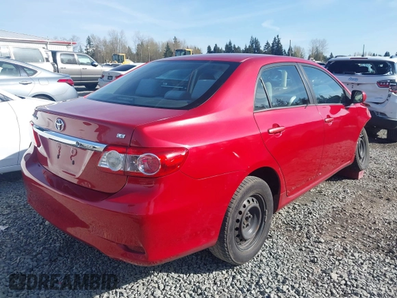2011 Toyota Corolla L with VIN 2T1BU4EE2BC634962, listed as a IAAI auction lot 41966964 with 165,115 mi miles. Bid and sale history available at carsss.com. Image 4.