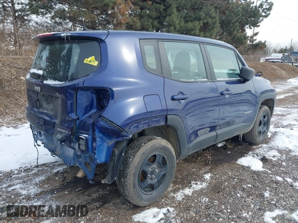2020 Jeep Renegade Sport with VIN ZACNJBAB3LPL83927, listed as a IAAI auction lot 41612868 with 60,148 mi miles and . Bid and sale history available at DreamBid. Image 4.