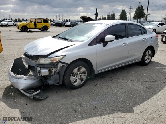 2015 Honda Civic Sedan LX with VIN 2HGFB2F51FH544547, listed as a Copart auction lot 43804025 with 152,928 mi miles and Salvage Title. Bid and sale history available at carsss.com. Image 1.