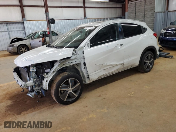 2022 Honda HR-V EX with VIN 3CZRU6H58NM700071, listed as a Copart auction lot 48111075 with 51,575 mi miles and Salvage Title. Bid and sale history available at carsss.com. Image 1.