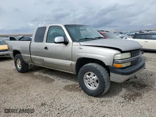 2002 Chevrolet Silverado 1500 LS with VIN 1GCEK19T02E236432, listed as a Copart auction lot 48570145 with 0 mi miles and Salvage Title. Bid and sale history available at carsss.com. Image 4.
