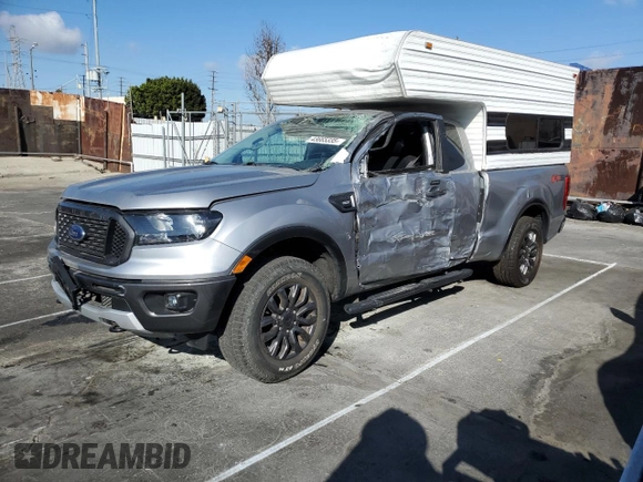 2020 Ford Ranger XL with VIN 1FTER1EH9LLA58935, listed as a Copart auction lot 56189695 with 14,283 mi miles and Salvage Title. Bid and sale history available at DreamBid. Image 1.