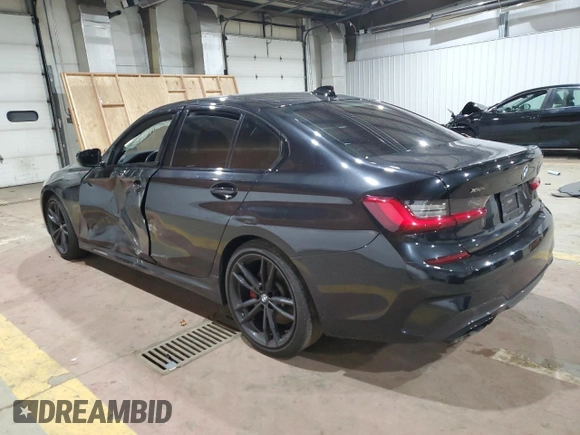 2021 BMW 3 Series M340i xDrive with VIN 3MW5U9J00M8B50888, listed as a Copart auction lot 83747584 with 35,951 mi miles and Salvage Title. Bid and sale history available at carsss.com. Image 2.