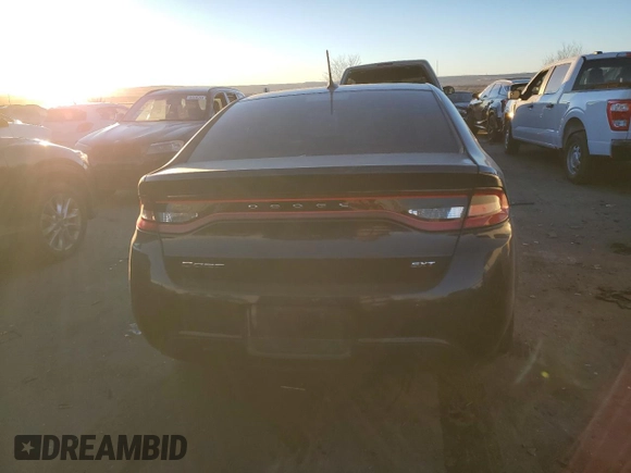 2013 Dodge Dart Rallye with VIN 1C3CDFBA6DD185314, listed as a Copart auction lot 84427184 with 0 mi miles and Salvage Title. Bid and sale history available at carsss.com. Image 6.
