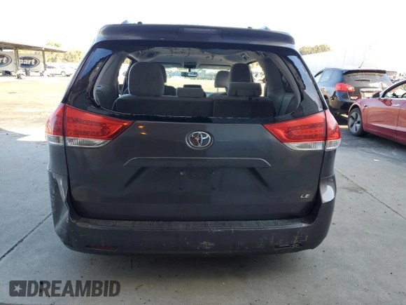 2013 Toyota Sienna LE AAS with VIN 5TDKK3DC0DS404489, listed as a Copart auction lot 56990105 with Not provided miles and Salvage title. Bid and sale history available at DreamBid. Image 6.