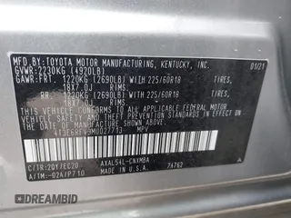 2021 Toyota RAV4 Hybrid XSE z VIN 4T3E6RFV9MU027713, wystawiony jako IAAI lot #42587759 z przebiegiem 28 806 mil mil oraz . Historia ofert i sprzedaży dostępna na DreamBid. Obrazek 9.