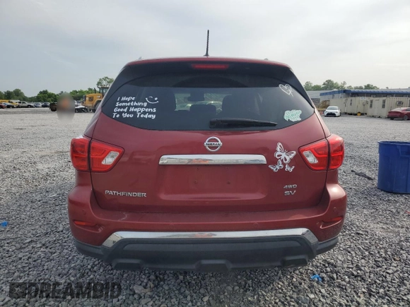 2017 Nissan Pathfinder SL with VIN 5N1DR2MM2HC648722, listed as a Copart auction lot 54918265 with 160,575 mi miles and Salvage Title. Bid and sale history available at DreamBid. Image 6.