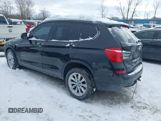 2016 BMW X3 xDrive28i with VIN 5UXWX9C56G0D91524, listed as a IAAI auction lot 41223291 with 200,605 mi miles. Bid and sale history available at carsss.com. Image 3.