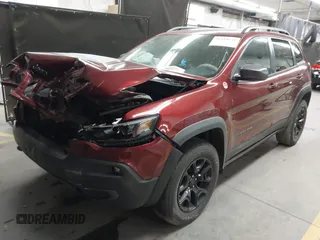 2019 Jeep Cherokee Trailhawk Elite with VIN 1C4PJMBX9KD157485, listed as a IAAI auction lot 41419531 with 63,208 mi miles. Bid and sale history available at carsss.com. Image 2.